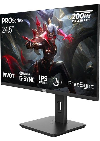 Proseries P245FHD200 1ms Fhd 200Hz 24.5 Inç Freesync G-Sync IPS Pivot Oyuncu Monitörü modelleri