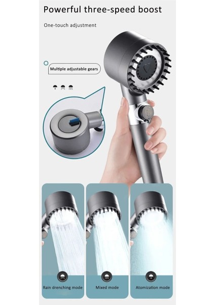 Masaj Etkili Ayarlanabilir Çok Fonksiyonlu Filtreli Arıtmalı Duş Başlığı El Duşu fırsatları