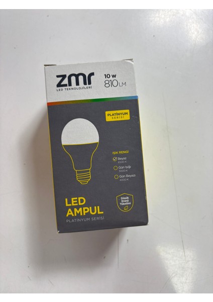 10 Adet 10W LED Ampul 6500K Beyaz