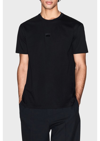 % 100 Pamuk Regular Fit Bisiklet Yaka Logolu T Shirt Erkek T Shirt XM001479 AF10364 UC001