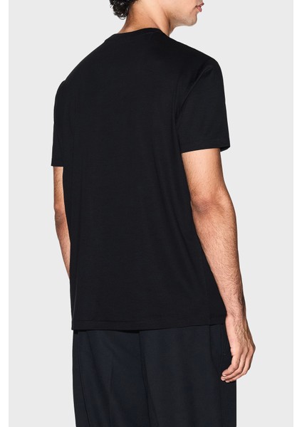 % 100 Pamuk Regular Fit Bisiklet Yaka Logolu T Shirt Erkek T Shirt XM001479 AF10364 UC001 modelleri