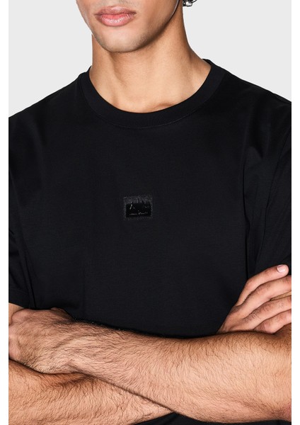 % 100 Pamuk Regular Fit Bisiklet Yaka Logolu T Shirt Erkek T Shirt XM001479 AF10364 UC001 fırsatları