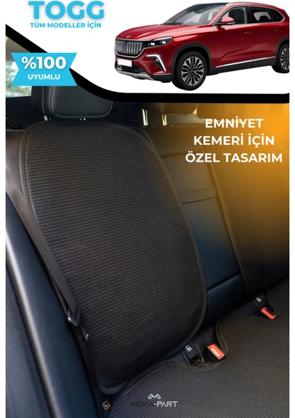 Terletmez Oto Koltuk Koruyucu Kılıf Togg Tüm Modeller Için %100 Pamuk Siyah fiyatları