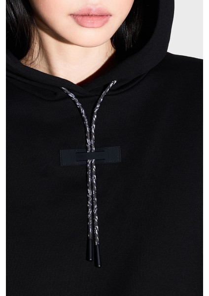 Pamuklu Loose Fit Kapüşonlu Sırtta Logo Detaylı Sweat Bayan Sweat XW000748 AF16114 UC001 fırsatları