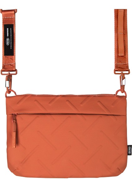 Satchel Juno Desenli Naylon Scout Bilek Askı Kayışlı Aksesuar Çantası Turuncu