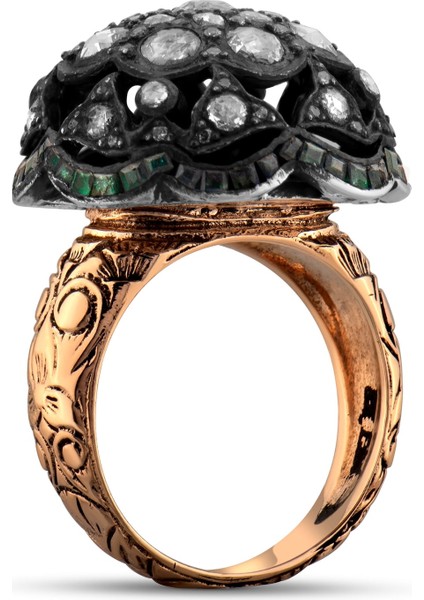 3.84 Karat Elmas Zümrüt Yüzük, Gerçek Elmas, Sertifikalı Mücevher modelleri