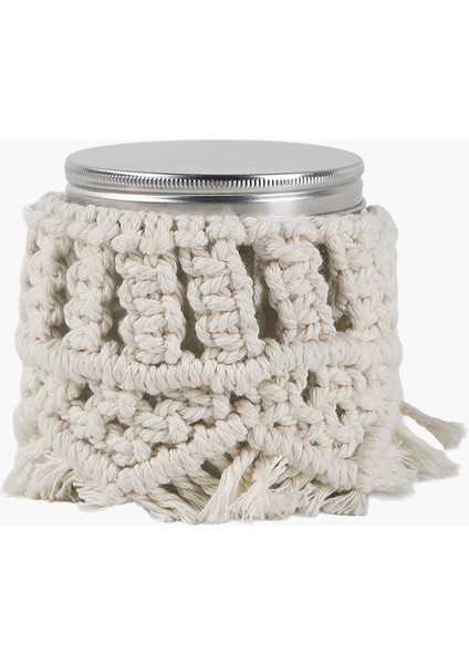 Makrome Camlı Mumluk