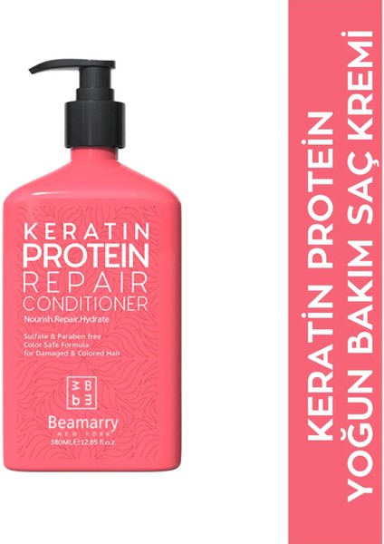 Keratin Protein Yıpranmış Saçları Onaran Dökülme Karşıtı, Saç Kremi 380 ml