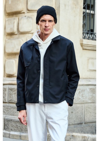 Erkek Regular Fit Ceket Siyah