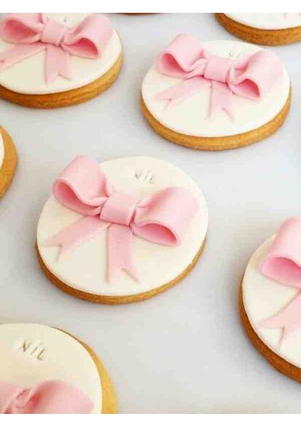 Kişiye Özel Kurdale Temalı Yuvarlak Kurabiye Doğum günü , söz,nişan ,baby shower-20'li fiyatları