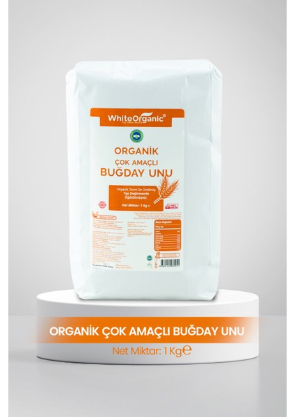 Organik Çok Amaçlı Buğday Unu 1 kg