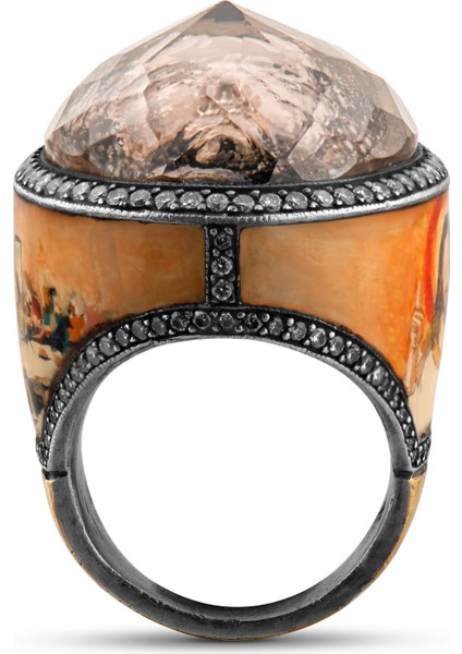 1.90 Karat Pırlanta Yüzük, Hz. Isa Motifli, Gerçek Pırlanta, Sertifikalı Mücevher fırsatları