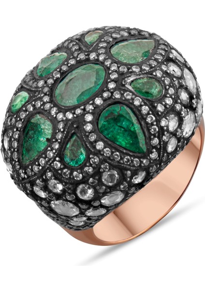 8.60 Karat Pırlanta Zümrüt Yüzük, Gerçek Pırlanta, Sertifikalı Mücevher fırsatları