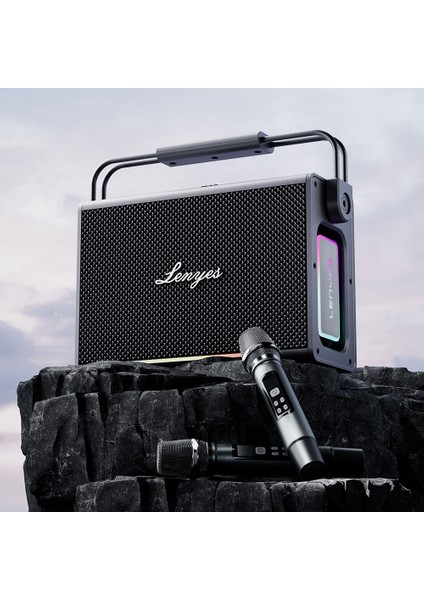 Titan 2 Serisi Rgb Işıklı Çift Mikrofonlu Tws Bluetooth Speaker Hoparlör V5.3 5000MAH Siyah fiyatları