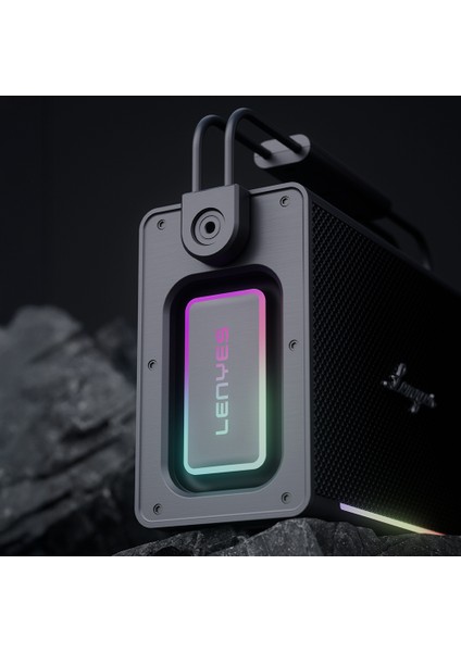 Titan 2 Serisi Rgb Işıklı Çift Mikrofonlu Tws Bluetooth Speaker Hoparlör V5.3 5000MAH Siyah fırsatları