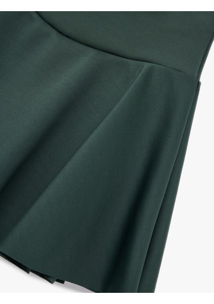 Yüksek Bel Rahat Kalıp Scuba Mini Spor Şort Etek modelleri