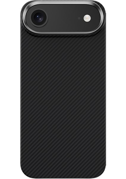 iPhone 17 Air Kılıf Benks M-Safe Şarj Metal Kamera Çerçeveli Armorair 600D Kevlar Fiber Siyah