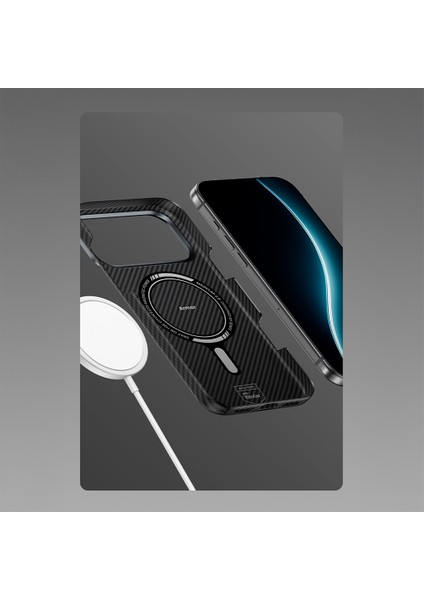 iPhone 17 Air Kılıf Benks M-Safe Şarj Metal Kamera Çerçeveli Armorair 600D Kevlar Fiber Siyah fırsatları