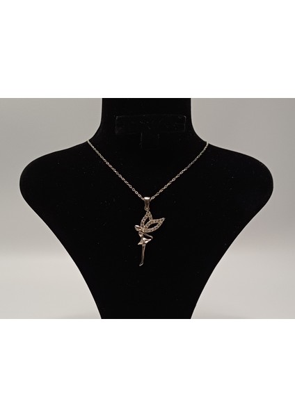 925 Ayar Kadın Gümüş Peri Kolye fiyatları