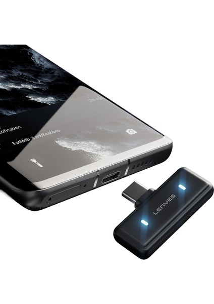 LM205 2in1 Yapay Zeka Gürültü Engelleyici Type-C ve Lightning Bağlantılı Yaka Mikrofonu Siyah fırsatları