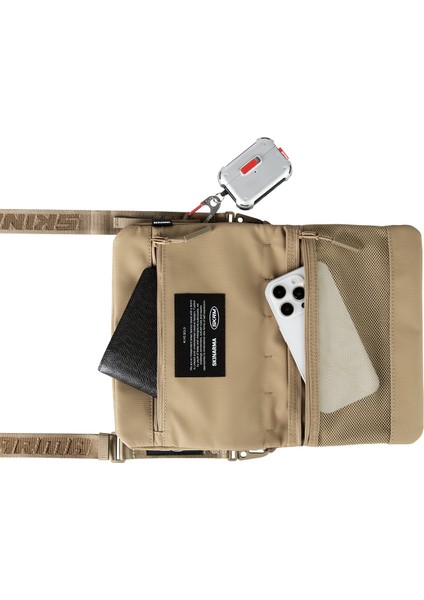 Satchel Juno Desenli Naylon Scout Bilek Askı Kayışlı Aksesuar Çantası Haki modelleri