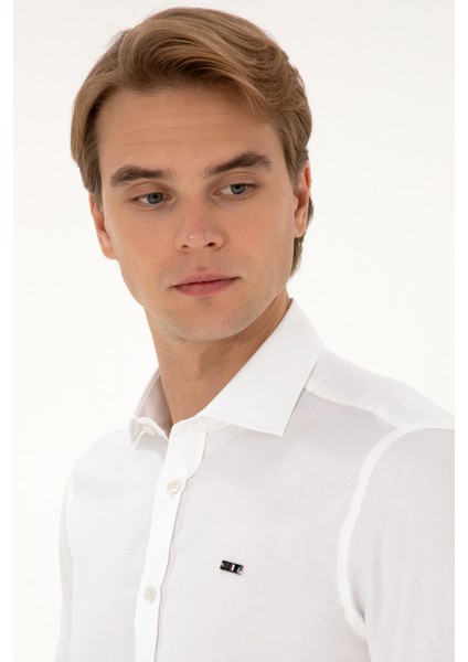 Erkek Beyaz Gömlek Basic 50307673-VR013 fiyatları