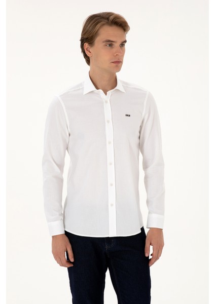 Erkek Beyaz Gömlek Basic 50307673-VR013 modelleri