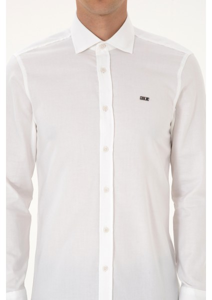 Erkek Beyaz Gömlek Basic 50307673-VR013