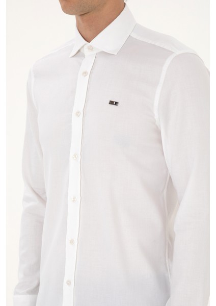 Erkek Beyaz Gömlek Basic 50307673-VR013