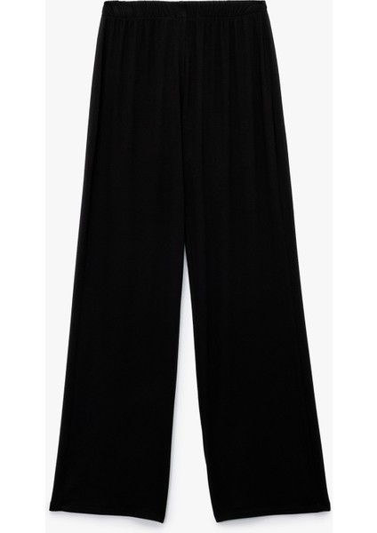 Viskon Kumaş Geniş Paça Pijama Altı