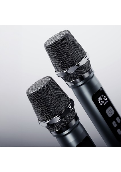 Titan 1 Serisi Rgb Işıklı Çift Mikrofonlu Bluetooth Speaker Hoparlör V5.3 5000MAH Siyah