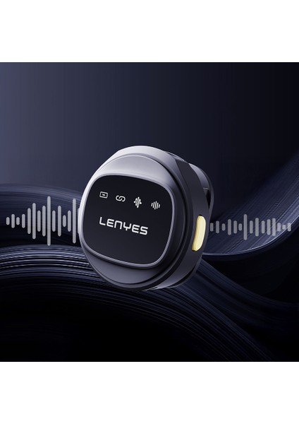 LM204-L Akıllı Gürültü Engelleyici Lightning Bağlantılı Kablosuz Yaka Mikrofonu Siyah indirimleri