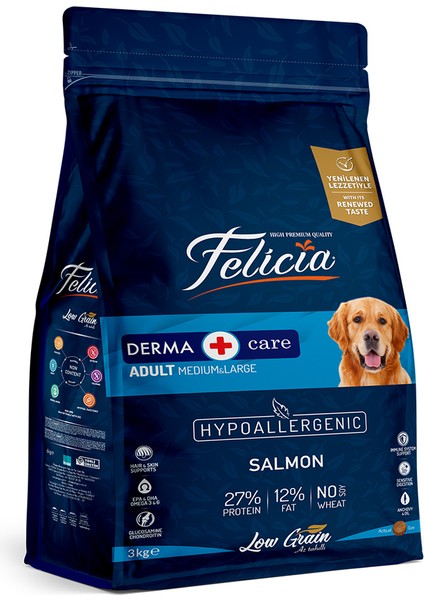 3 Kg Yetişkin Somonlu M/Large Az Tahıllı Breed HypoAllerg