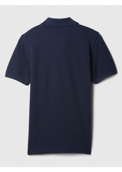 Erkek Çocuk Lacivert Gap Logo Piqué Polo Yaka T-Shirt fiyatları