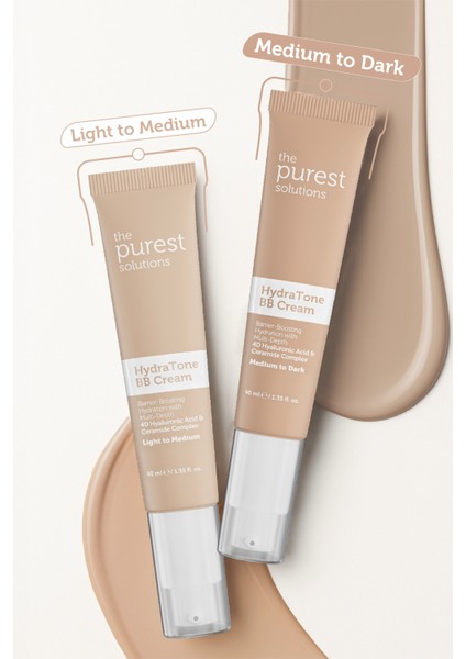 Kuru ve Karma Ciltler Için Yoğun Nemlendirici Bb Krem, Spf 50+,40 ml – Orta / Koyu Ton