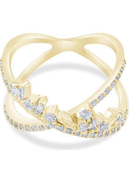 0.64 Karat Pırlanta Yüzük, Gerçek Pırlanta, Sertifikalı Mücevher