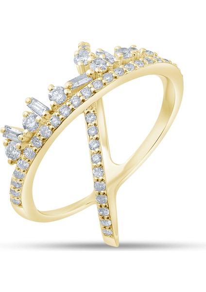 0.64 Karat Pırlanta Yüzük, Gerçek Pırlanta, Sertifikalı Mücevher fırsatları