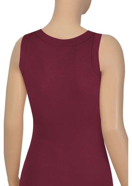 Kadın Atlet Sıfır Kol Fitilli Halter Yaka (%96 Pamuk - %4 Elastan) fiyatları