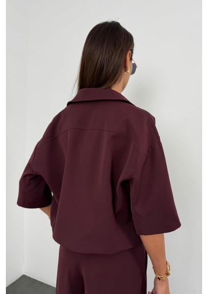 Bordo Gabardin Ceket 130983 modelleri