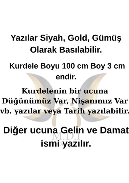 Gelin Arabası Kurdelesi , Gelin Arabası Süsü, Düğün Araba Süsü ,konvoy Süsü, Isimli Kurdele Kişiye Özel 2 Adet indirimleri