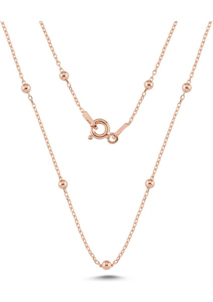 925 Ayar Gümüş Minik Toplu Model Zincir