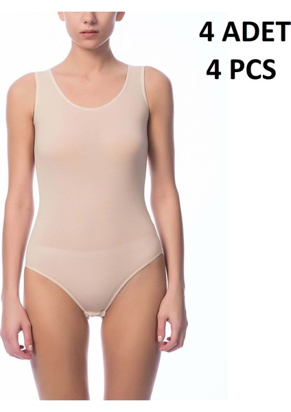 Kadın Askılı U Yaka % 47 Modal % 47 Cotton % 6 Elastane Kancalı 4 Adet Body