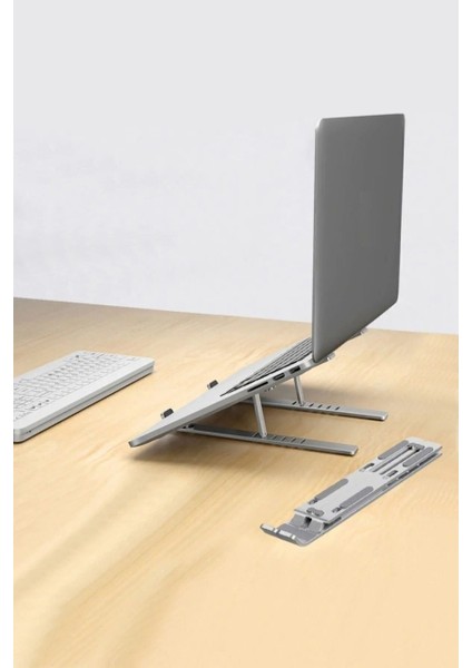 Alüminyum Ayarlı Laptop Macbook Notebook iPad Tablet Yükseltici Tutucu Standı ve Macbook Pro Air USB Çoklayıcı 8in1 Hub Type-C 4K Hdmı Sd Tf Kart Okuyucu USB 3.0 Okuyucu Adaptör modelleri