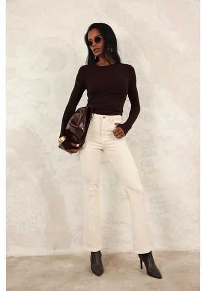 Naturel Full Likra Toparlayan Flare Jean 7578 indirimleri