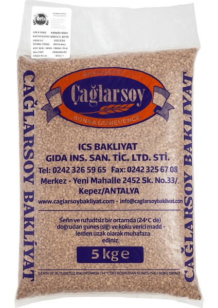 Organik Yerli Greçka Karabuğday 5 kg