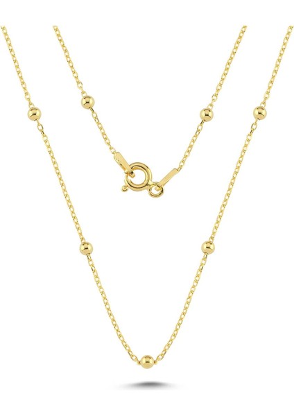 925 Ayar Gümüş Minik Toplu Model Zincir