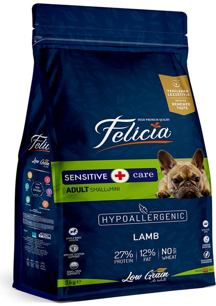 3 Kg Yetişkin Kuzulu Small/Mini Az Tahıllı HypoAllergenic