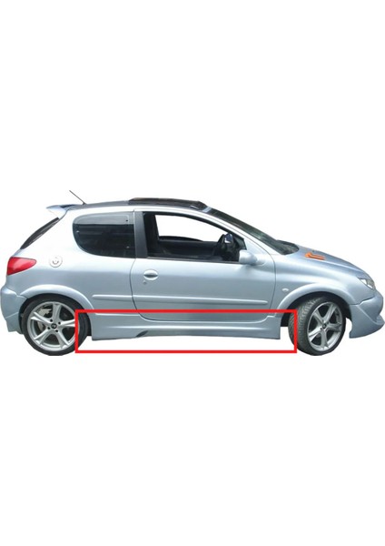 Peugeot 206 3 Kapı Büyük Marşpiyel (( Boyasız ))
