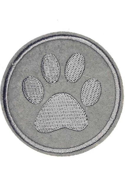 Aplike Ütü Ile Yapışan Gri Pati Arma 5 cm