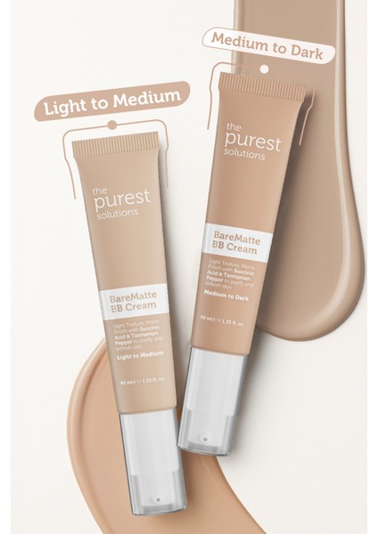 Yağlı ve Karma Ciltler Için Matlaştırıcı Bb Krem, Spf 50+,40 ml – Açık/Orta Ton